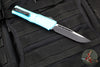 Microtech Combat Troodon Gen III OTF Knife- Single Edge- Turquoise Handle- Black Plain Edge Blade 1143-1 TQ Gen III 2024