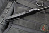 Microtech Combat Troodon Gen III OTF Knife- Tanto Edge- Tactical- Black Handle- Black Part Serrated Blade 1144-2 T Gen III