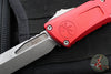 Microtech Combat Troodon Gen III OTF Knife- Bowie Edge- Red Handle- Apocalyptic Plain Edge Blade 1146-10 APRD Gen III 2025