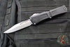 Microtech Combat Troodon Gen III OTF Knife- Bowie Edge- Black Handle- Stonewash Plain Edge Blade 1146-10 Gen III