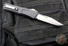 Microtech Combat Troodon Gen III OTF Knife- Bowie Edge- Black Handle- Stonewash Plain Edge Blade 1146-10 Gen III