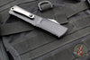 Microtech Combat Troodon Gen III OTF Knife- Bowie Edge- Black Handle- Stonewash Plain Edge Blade 1146-10 Gen III