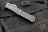 Microtech Combat Troodon Gen III OTF Knife- Bowie Edge- Black Handle- Stonewash Plain Edge Blade 1146-10 Gen III