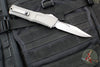 Microtech Combat Troodon Gen III OTF Knife- Bowie Edge- Natural Clear Finished Handle- Stonewash Plain Edge Blade 1146-10 NC Gen III
