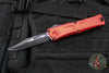 Microtech Combat Troodon Gen III OTF Knife- Bowie Edge- Red Handle- Black Plain Edge Blade 1146-1 RD Gen III