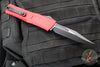 Microtech Combat Troodon Gen III OTF Knife- Bowie Edge- Red Handle- Black Plain Edge Blade 1146-1 RD Gen III