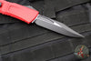 Microtech Combat Troodon Gen III OTF Knife- Bowie Edge- Red Handle- Black Plain Edge Blade 1146-1 RD Gen III