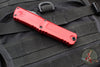 Microtech Combat Troodon Gen III OTF Knife- Bowie Edge- Red Handle- Black Plain Edge Blade 1146-1 RD Gen III