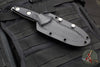 Microtech Socom Alpha Fixed Knife- Mini- Tanto Edge- Fixed Stonewash Part Serrated Blade 114M-11