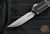 Microtech Scarab II- D/E-S Double/Single Edge- Black Handle- Apocalyptic Plain Edge Blade 1180-10 AP