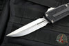 Microtech Scarab II- D/E-S Double/Single Edge- Black Handle- Stonewash Plain Edge Blade 1180-10