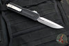Microtech Scarab II- D/E-S Double/Single Edge- Black Handle- Stonewash Plain Edge Blade 1180-10