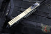 Microtech Scarab II- D/E-S Double/Single Edge- Sand Finished Handle- Black Plain Edge Blade 1180-1 SN