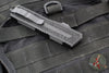 Microtech Scarab II- D/E-S Double/Single Edge- Tactical- Black Finished Handle- Black Plain Edge Blade 1180-1 T