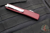 Microtech Ultratech OTF Knife- Hellhound- Merlot Red Handle- Stonewash Blade 119-10 MRS