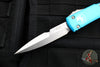 Microtech Ultratech OTF Knife- Bayonet Edge- Turquoise Handle- Stonewash Blade 120-10 TQ