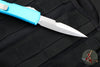 Microtech Ultratech OTF Knife- Bayonet Edge- Turquoise Handle- Stonewash Blade 120-10 TQ