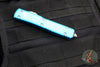Microtech Ultratech OTF Knife- Bayonet Edge- Turquoise Handle- Stonewash Blade 120-10 TQ