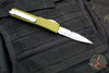 Microtech Ultratech OTF Knife- Bayonet Edge- OD Green Handle- Part Serrated Stonewash Blade 120-11 OD