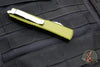 Microtech Ultratech OTF Knife- Bayonet Edge- OD Green Handle- Part Serrated Stonewash Blade 120-11 OD