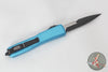 Microtech Ultratech OTF Knife- Bayonet Edge- Turquoise Handle- Black Plain Edge Blade 120-1 TQ