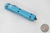 Microtech Ultratech OTF Knife- Bayonet Edge- Turquoise Handle- Black Plain Edge Blade 120-1 TQ