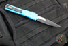 Microtech Ultratech OTF Knife- Bayonet Edge- Turquoise Handle- Black Part Serrated Blade 120-2 TQ