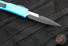 Microtech Ultratech OTF Knife- Bayonet Edge- Turquoise Handle- Black Part Serrated Blade 120-2 TQ