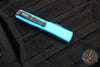 Microtech Ultratech OTF Knife- Bayonet Edge- Turquoise Handle- Black Part Serrated Blade 120-2 TQ