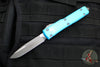 Microtech Ultratech OTF Knife- Single Edge- Turquoise Handle- Apocalyptic Blade 121-10 APTQ