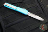 Microtech Ultratech OTF Knife- Single Edge- Turquoise Handle- Apocalyptic Blade 121-10 APTQ