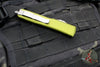 Microtech Ultratech OTF Auto Knife- Single Edge- OD Green Handle- Apocalyptic Part Serrated Blade 121-11 APOD