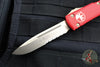 Microtech Ultratech OTF Knife- Single Edge- Red Handle- Bronzed Part Serrated Blade 121-14 RD