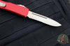 Microtech Ultratech OTF Knife- Single Edge- Red Handle- Bronzed Part Serrated Blade 121-14 RD