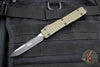 Microtech Ultratech OTF Knife- Single Edge- Frag Pattern OD Green G-10 Top- Black Plain Edge Blade 121-1 FRGTODS