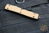 Microtech Ultratech OTF Knife- Single Edge- Frag Pattern Tan G-10 Top- Black Plain Edge Blade 121-1 FRGTTAS