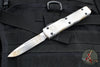 Microtech Sand Trooper Ultratech OTF Knife- Single Edge- Distressed White Handle- Distressed White Plain Edge Blade 121-1 SAD