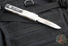 Microtech Sand Trooper Ultratech OTF Knife- Single Edge- Distressed White Handle- Distressed White Plain Edge Blade 121-1 SAD