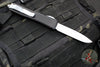 Microtech Steamboat Willie Ultratech OTF Knife- Single Edge- Black Handle- White Washed Plain Edge Blade 121-1 SB