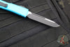 Microtech Ultratech OTF Knife- Single Edge- Turquoise Handle- Black Blade 121-1 TQ
