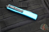 Microtech Ultratech OTF Knife- Single Edge- Turquoise Handle- Black Blade 121-1 TQ