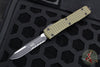 Microtech Ultratech OTF Knife- Single Edge- Frag Pattern OD Green G-10 Top- Black Part Serrated Edge Blade 121-2 FRGTODS