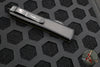 Microtech Ultratech OTF Knife- Single Edge- Frag Pattern OD Green G-10 Top- Black Part Serrated Edge Blade 121-2 FRGTODS