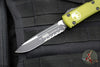 Microtech Ultratech OTF Knife- Single Edge- OD Green Handle- Part Serrated Blade 121-2 OD