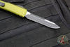 Microtech Ultratech OTF Knife- Single Edge- OD Green Handle- Part Serrated Blade 121-2 OD
