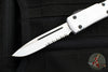 Microtech Stormtrooper Ultratech OTF Knife- Single Edge- White Handle- White Part Serrated Edge Blade 121-2 STD