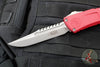 Microtech Combat Troodon Gen III OTF Knife- Interceptor Edge- Red Handle- Apocalyptic Plain Edge Blade 1217-10 APRDS