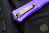 Microtech Combat Troodon Gen III OTF Knife- Interceptor Edge- Purple Handle- Stonewash Blade 1217-10 PUS Gen III
