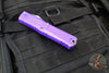 Microtech Combat Troodon Gen III OTF Knife- Interceptor Edge- Purple Handle- Stonewash Blade 1217-10 PUS Gen III