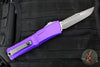 Microtech Combat Troodon Gen III OTF Knife- Interceptor Edge- Purple Handle- Apocalyptic Finished Blade 1217-10 APPUS